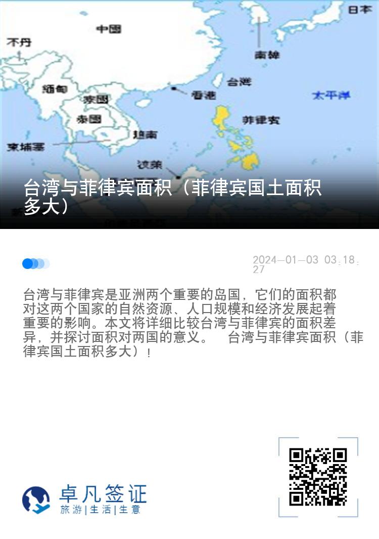 台湾与菲律宾面积（菲律宾国土面积多大）